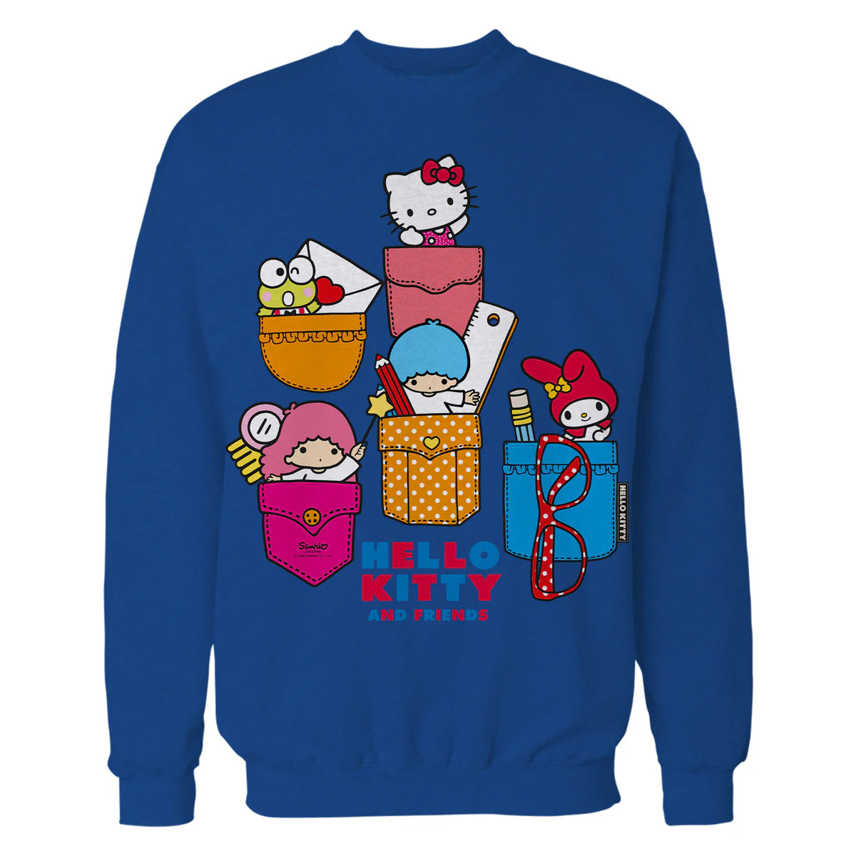 Hello Kitty Best Friends Character Pocket Pals Team Classic Official Sweatshirt