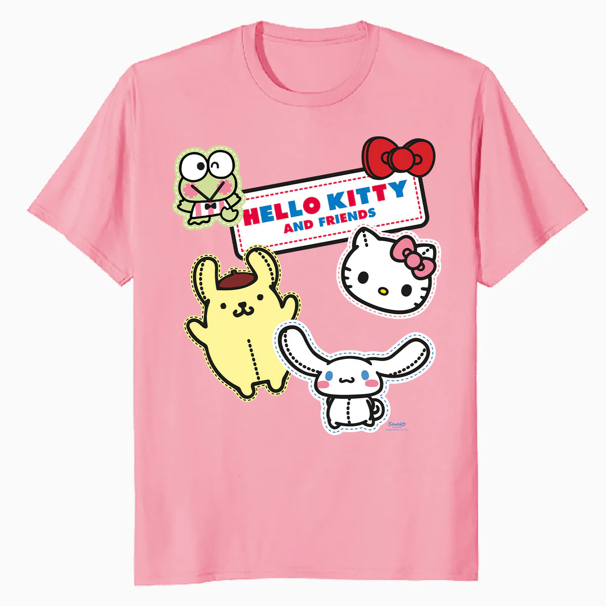 Hello Kitty Best Friends Character Pose Cute Fun XOXO Retro Official Men's T-Shirt
