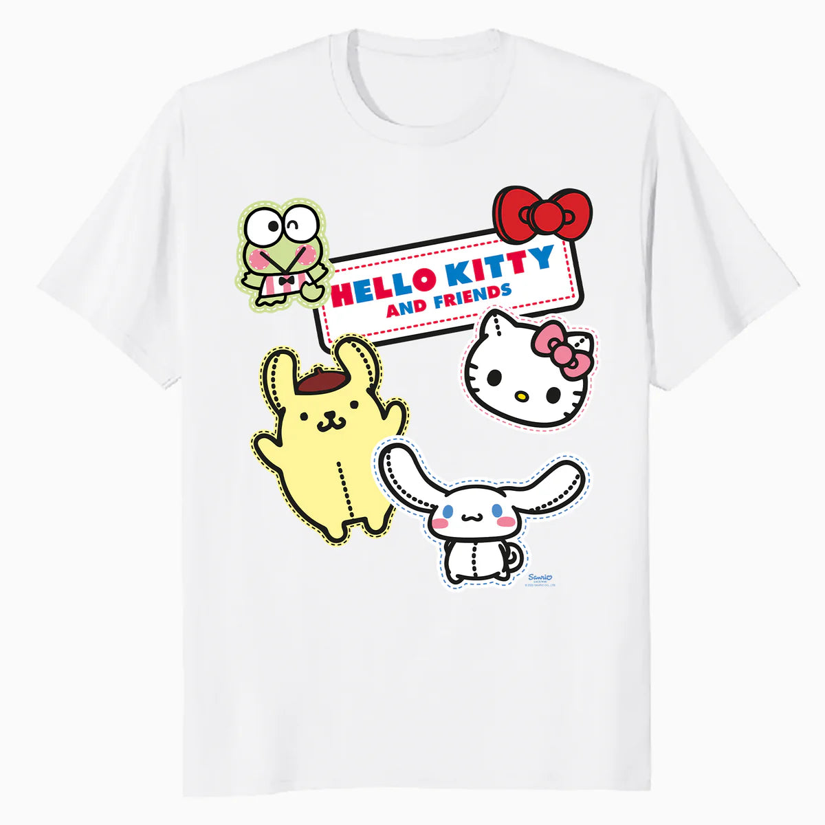 Hello Kitty Best Friends Character Pose Cute Fun XOXO Retro Official Men's T-Shirt