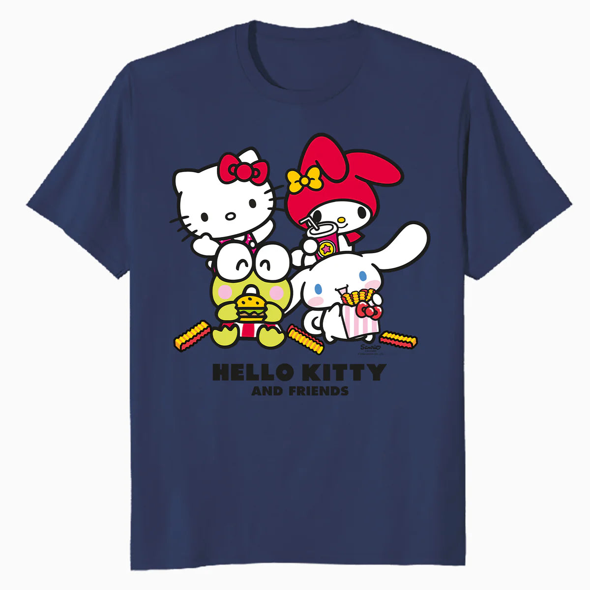 Hello Kitty Best Friends Fast Food Sweet Cute Fun XOXO Retro Official Men's T-Shirt