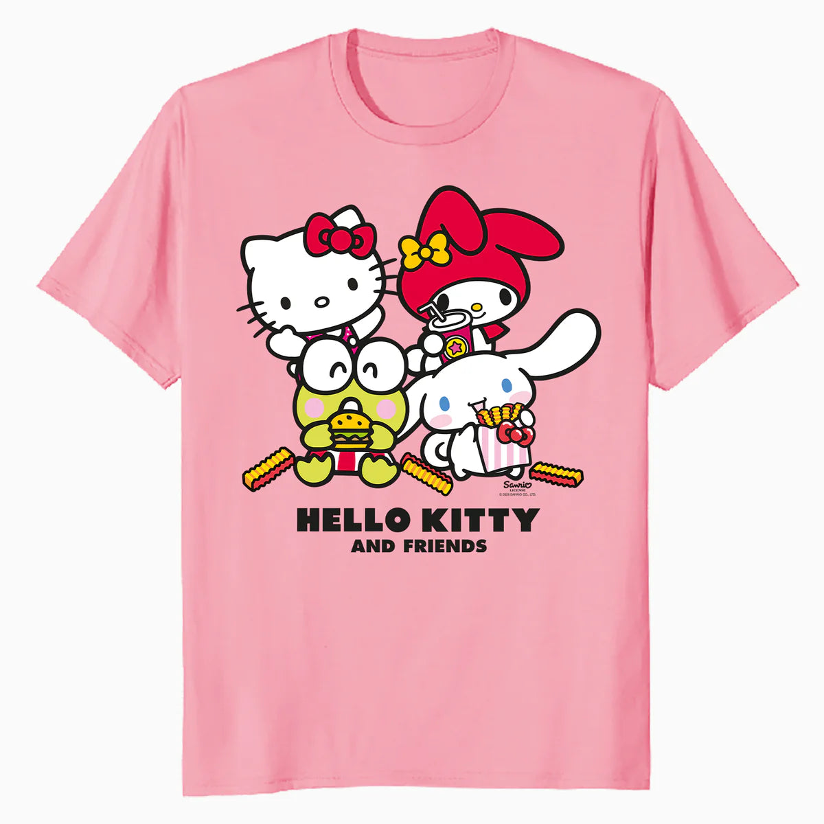 Hello Kitty Best Friends Fast Food Sweet Cute Fun XOXO Retro Official Men's T-Shirt