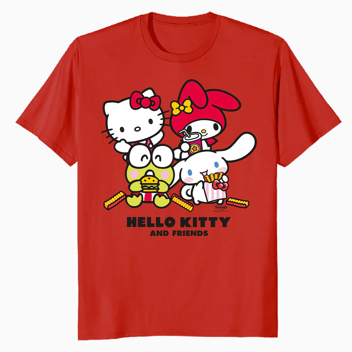 Hello Kitty Best Friends Fast Food Sweet Cute Fun XOXO Retro Official Men's T-Shirt