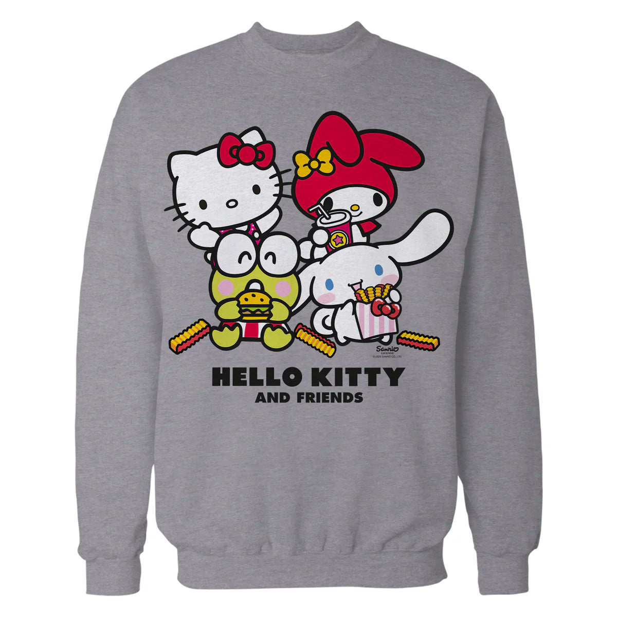 Hello Kitty Best Friends Fast Food Sweet Cute Fun XOXO Retro Official Sweatshirt