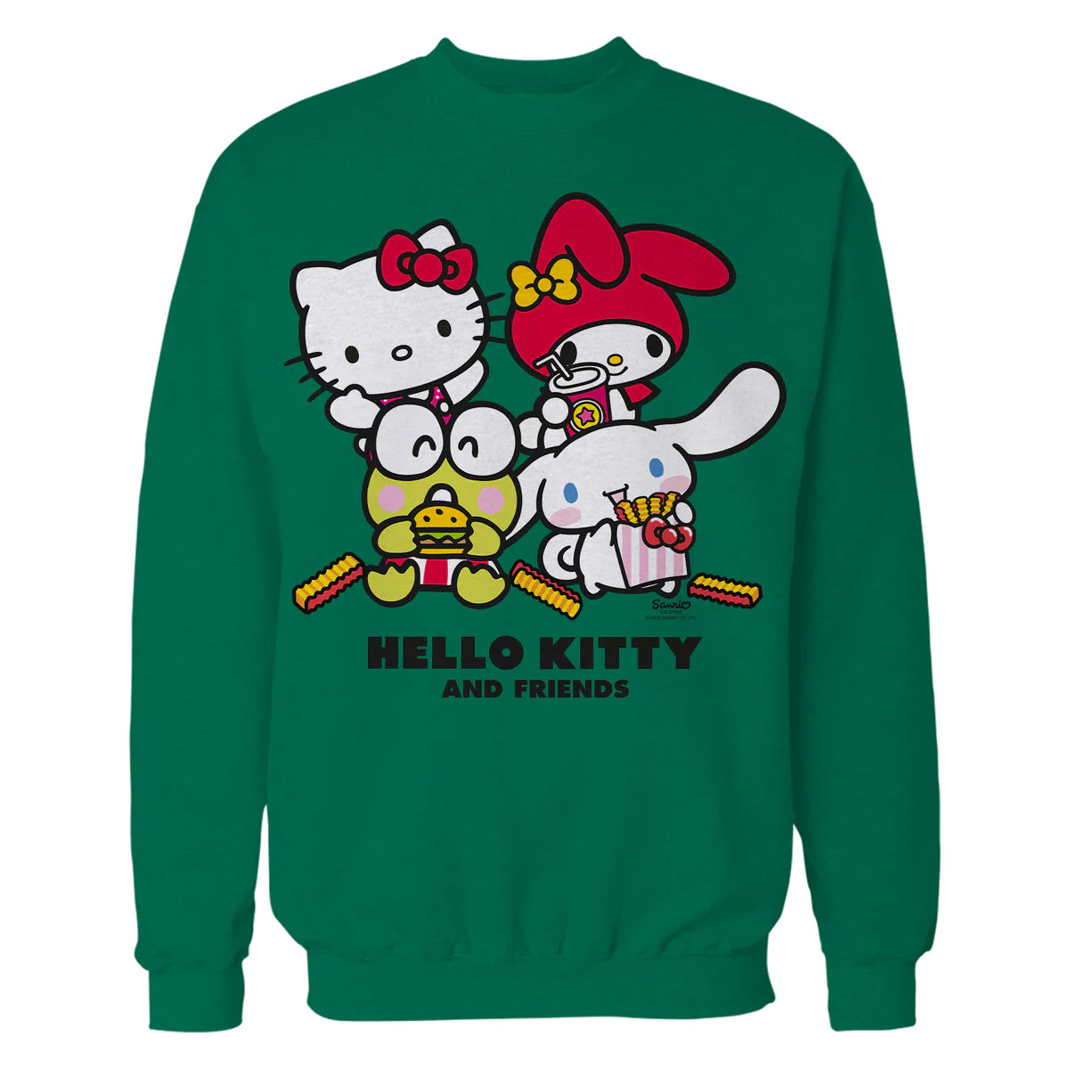 Hello Kitty Best Friends Fast Food Sweet Cute Fun XOXO Retro Official Sweatshirt