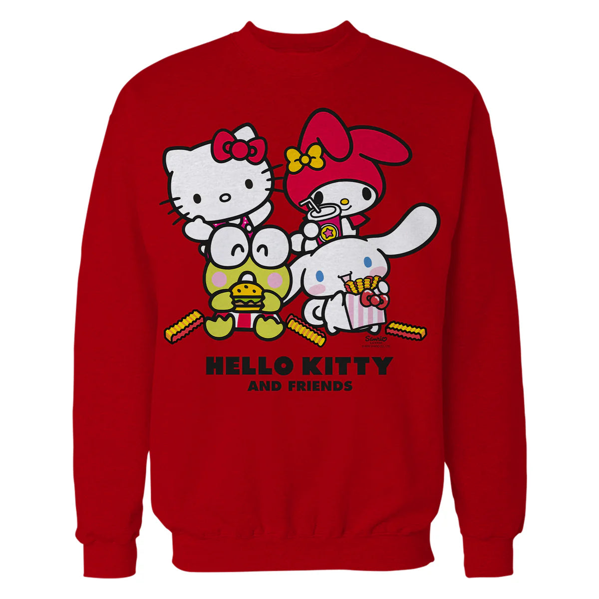 Hello Kitty Best Friends Fast Food Sweet Cute Fun XOXO Retro Official Sweatshirt