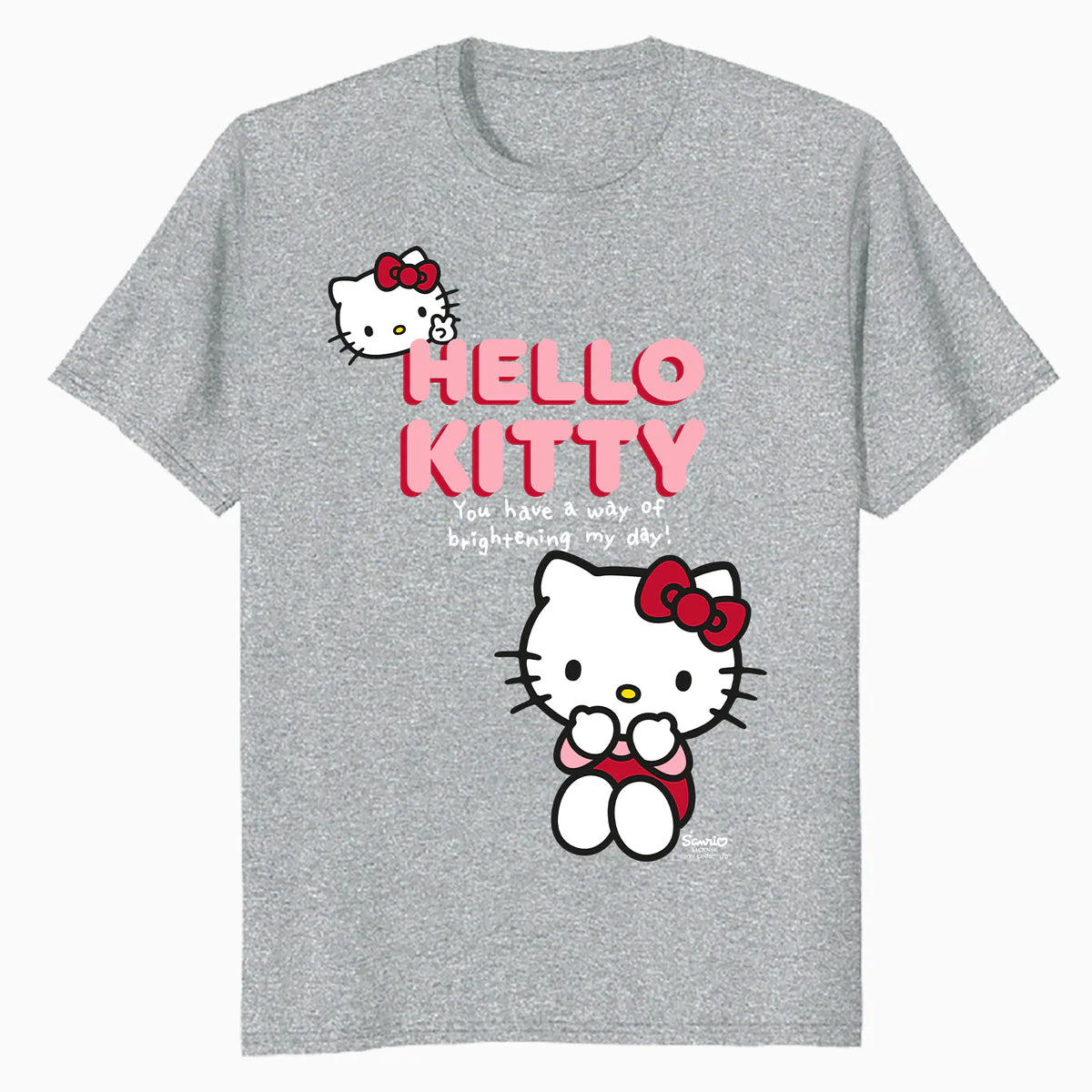 Hello Kitty Bright Day Peace Love Sweet Friendship Classic Official Men's T-Shirt