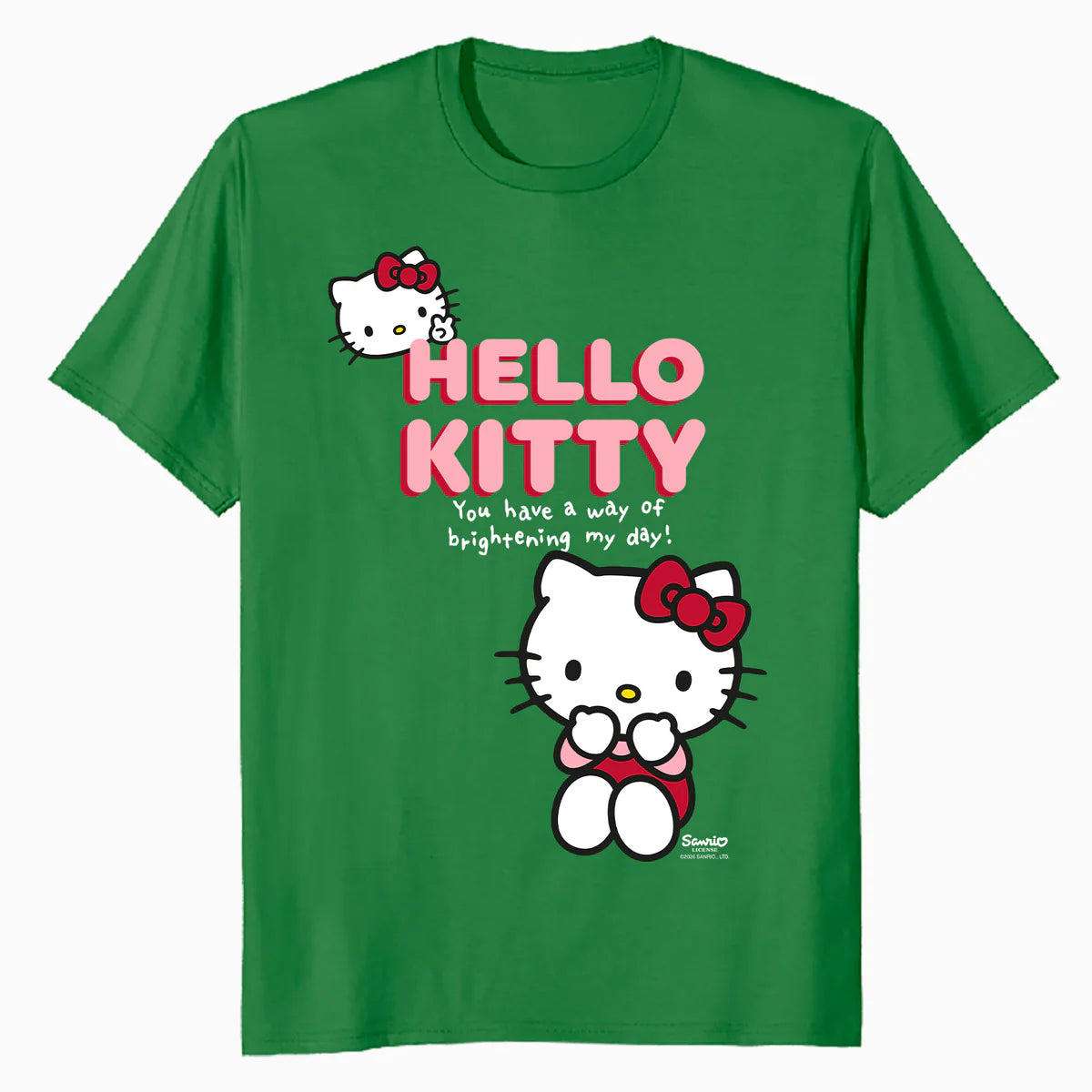 Hello Kitty Bright Day Peace Love Sweet Friendship Classic Official Men's T-Shirt