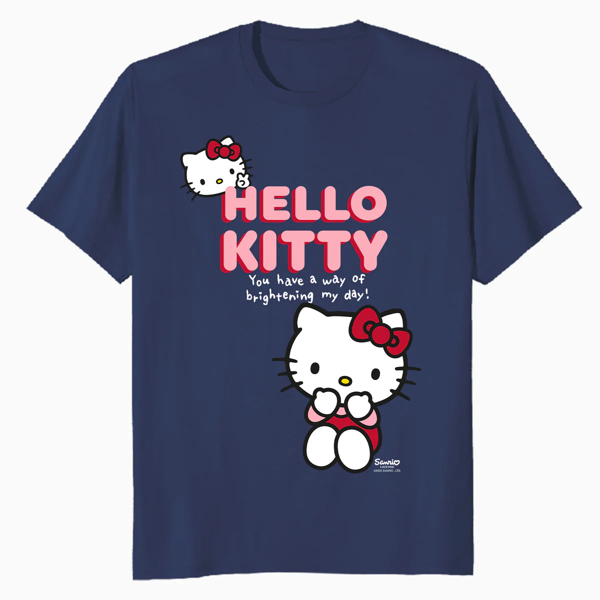 Hello Kitty Bright Day Peace Love Sweet Friendship Classic Official Men's T-Shirt