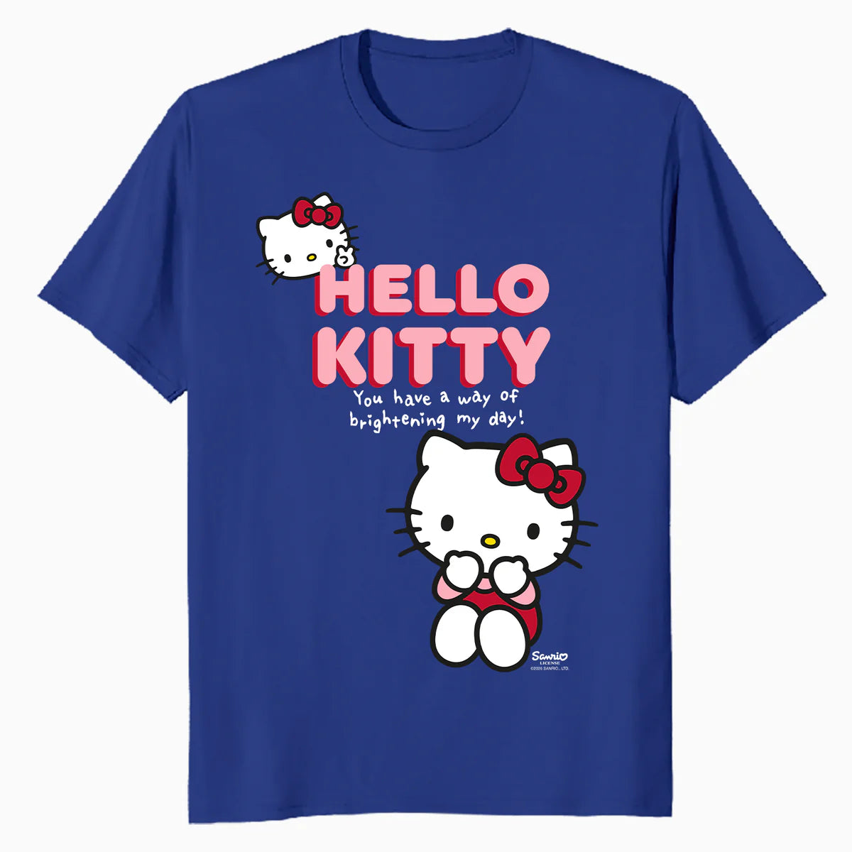 Hello Kitty Bright Day Peace Love Sweet Friendship Classic Official Men's T-Shirt