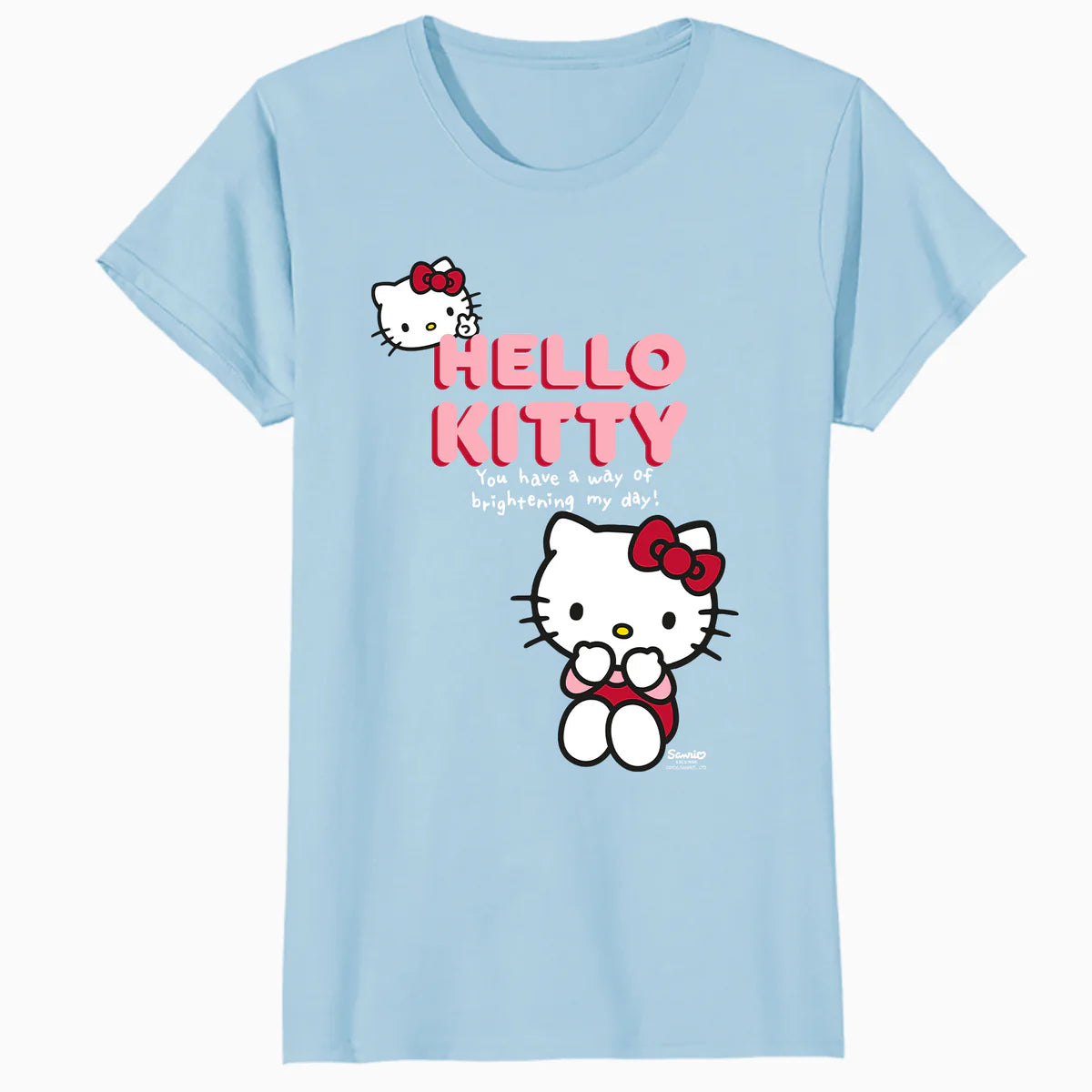 Hello Kitty Bright Day Peace Love Sweet Friendship Classic Official Women's T-Shirt