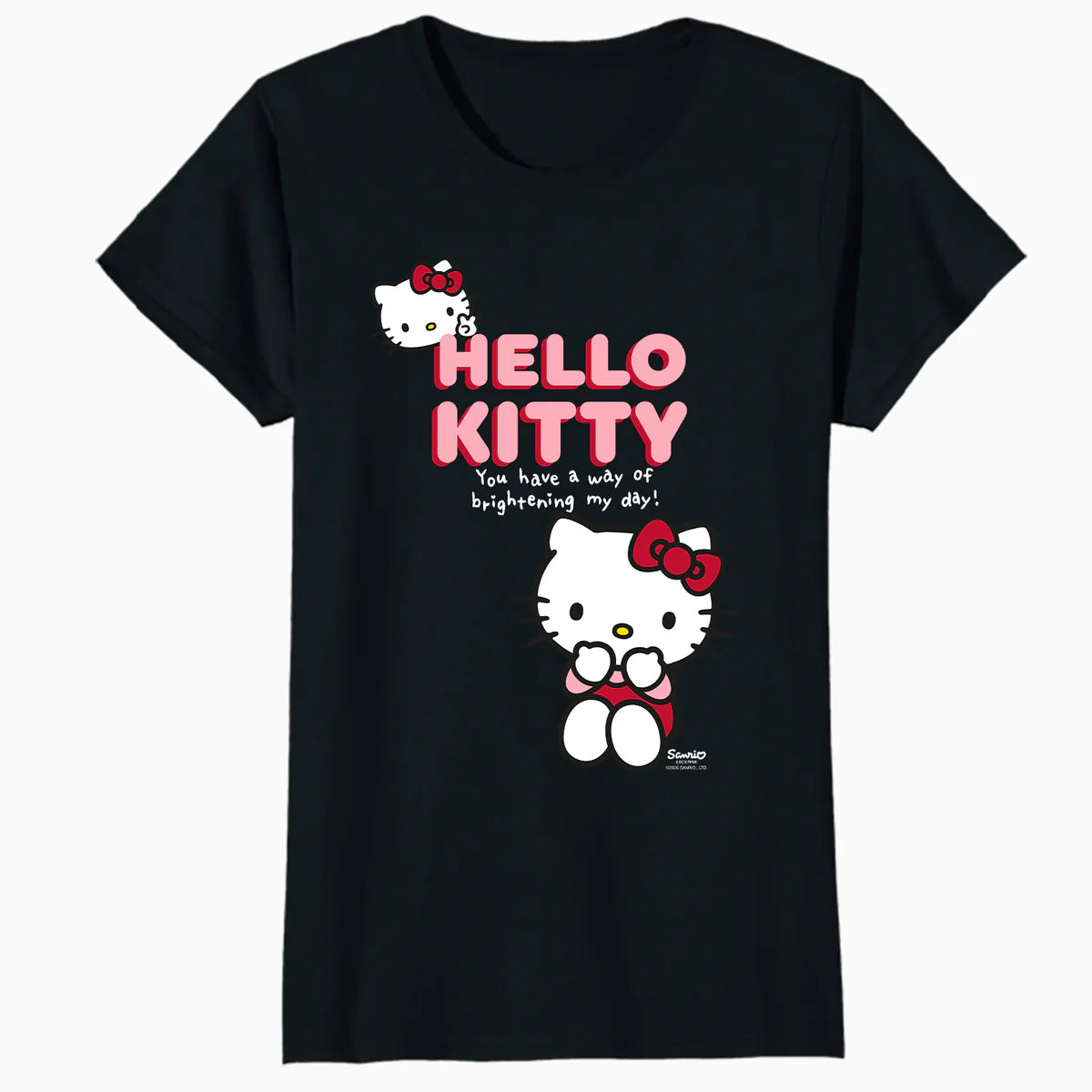 Hello Kitty Bright Day Peace Love Sweet Friendship Classic Official Women's T-Shirt