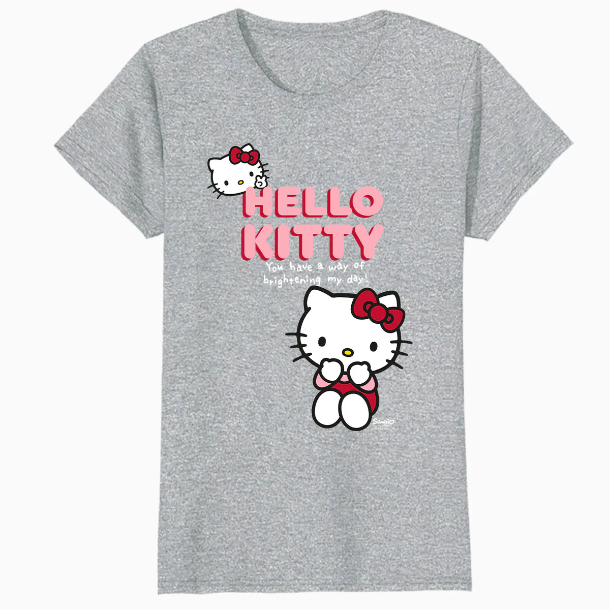 Hello Kitty Bright Day Peace Love Sweet Friendship Classic Official Women's T-Shirt