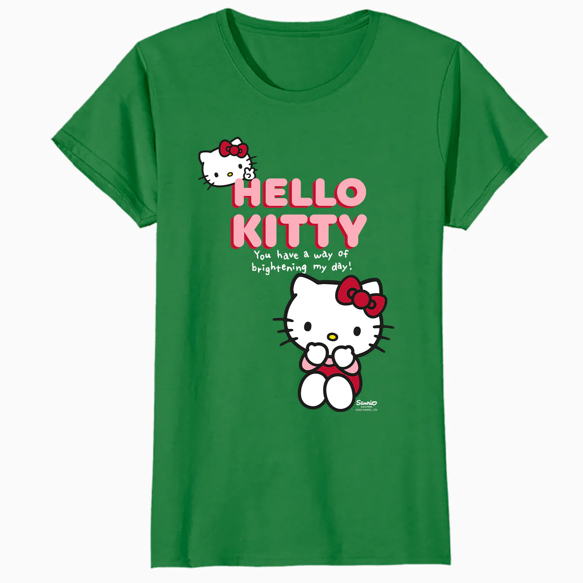 Hello Kitty Bright Day Peace Love Sweet Friendship Classic Official Women's T-Shirt