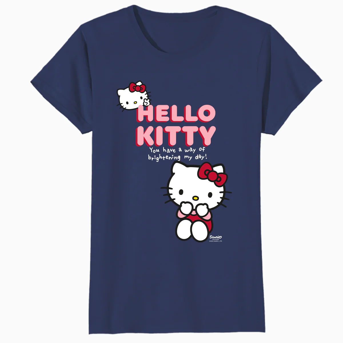 Hello Kitty Bright Day Peace Love Sweet Friendship Classic Official Women's T-Shirt