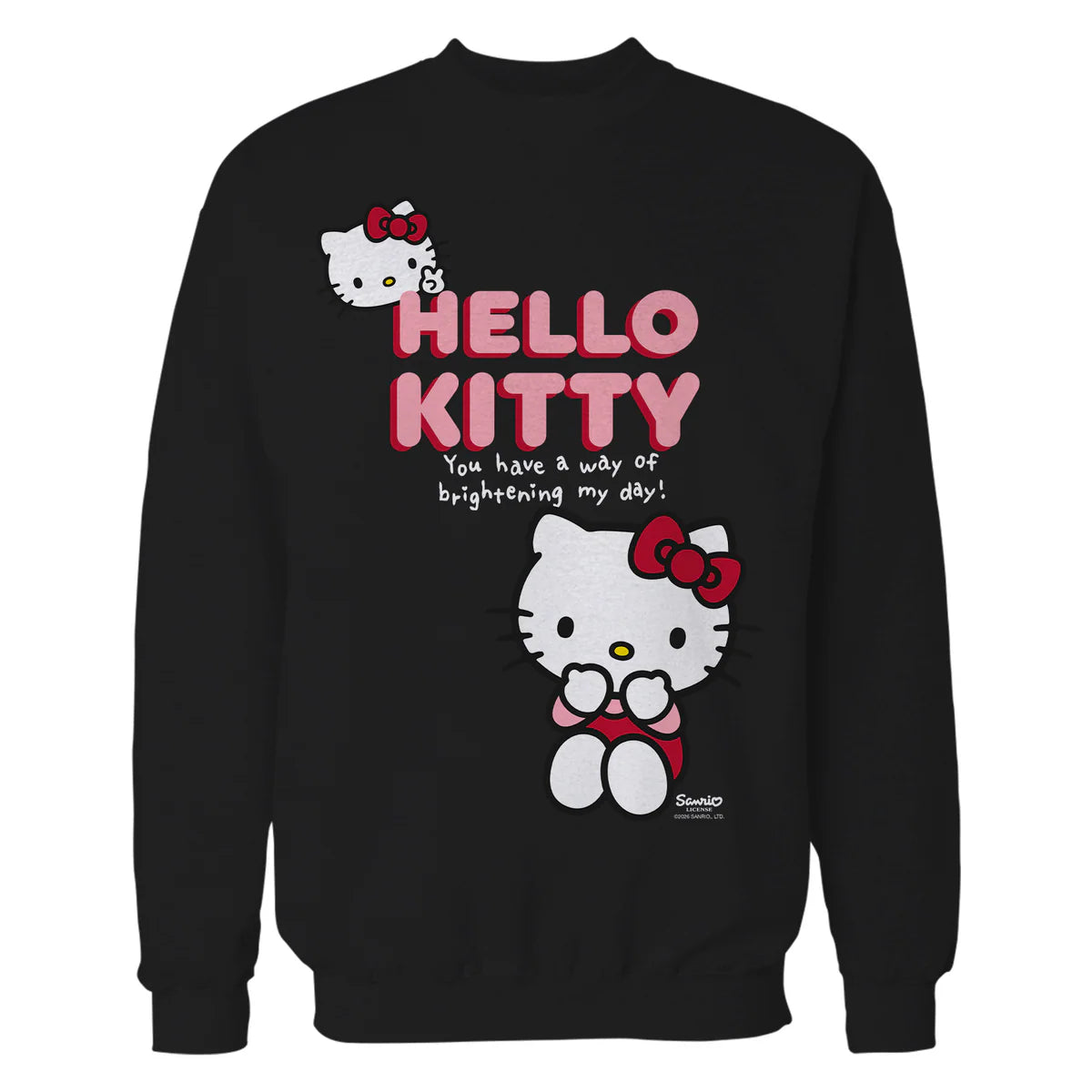 Hello Kitty Bright Day Peace Love Sweet Friendship Classic Official Sweatshirt