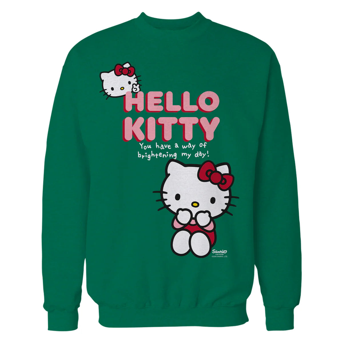 Hello Kitty Bright Day Peace Love Sweet Friendship Classic Official Sweatshirt