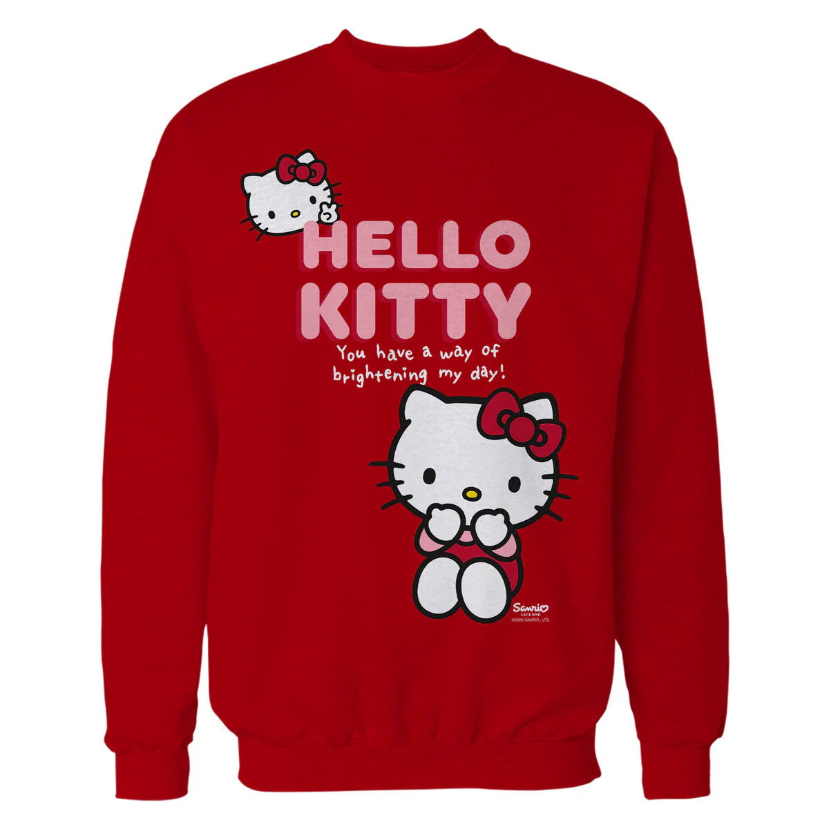 Hello Kitty Bright Day Peace Love Sweet Friendship Classic Official Sweatshirt