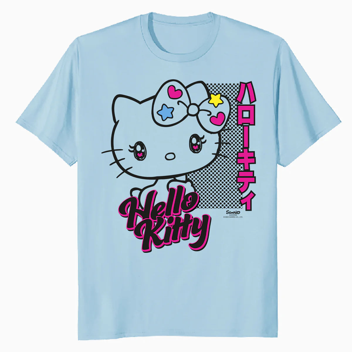Hello Kitty Bright Tokyo Japan Cute Heart Star Sweet Classic Official Men's T-Shirt