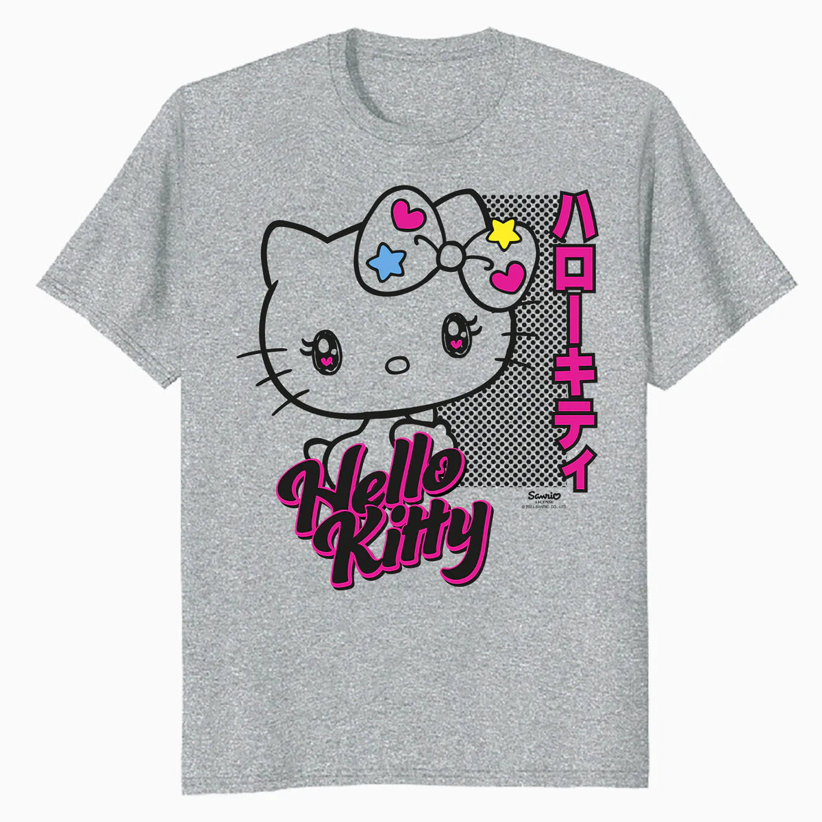 Hello Kitty Bright Tokyo Japan Cute Heart Star Sweet Classic Official Men's T-Shirt