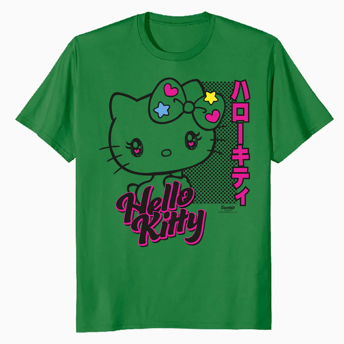 Hello Kitty Bright Tokyo Japan Cute Heart Star Sweet Classic Official Men's T-Shirt