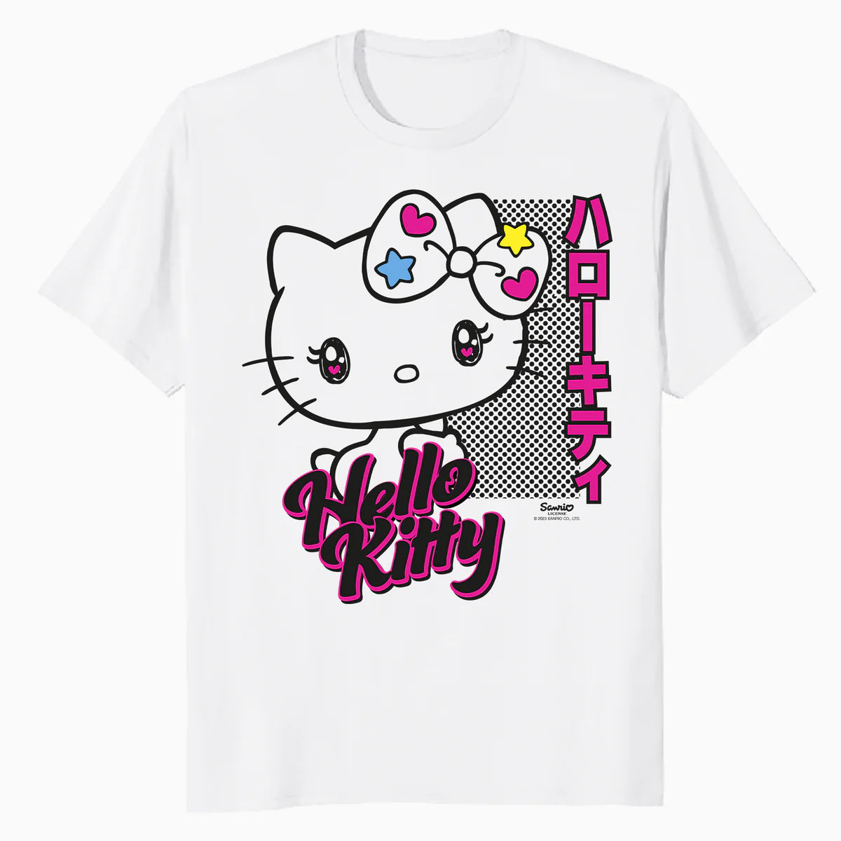 Hello Kitty Bright Tokyo Japan Cute Heart Star Sweet Classic Official Men's T-Shirt