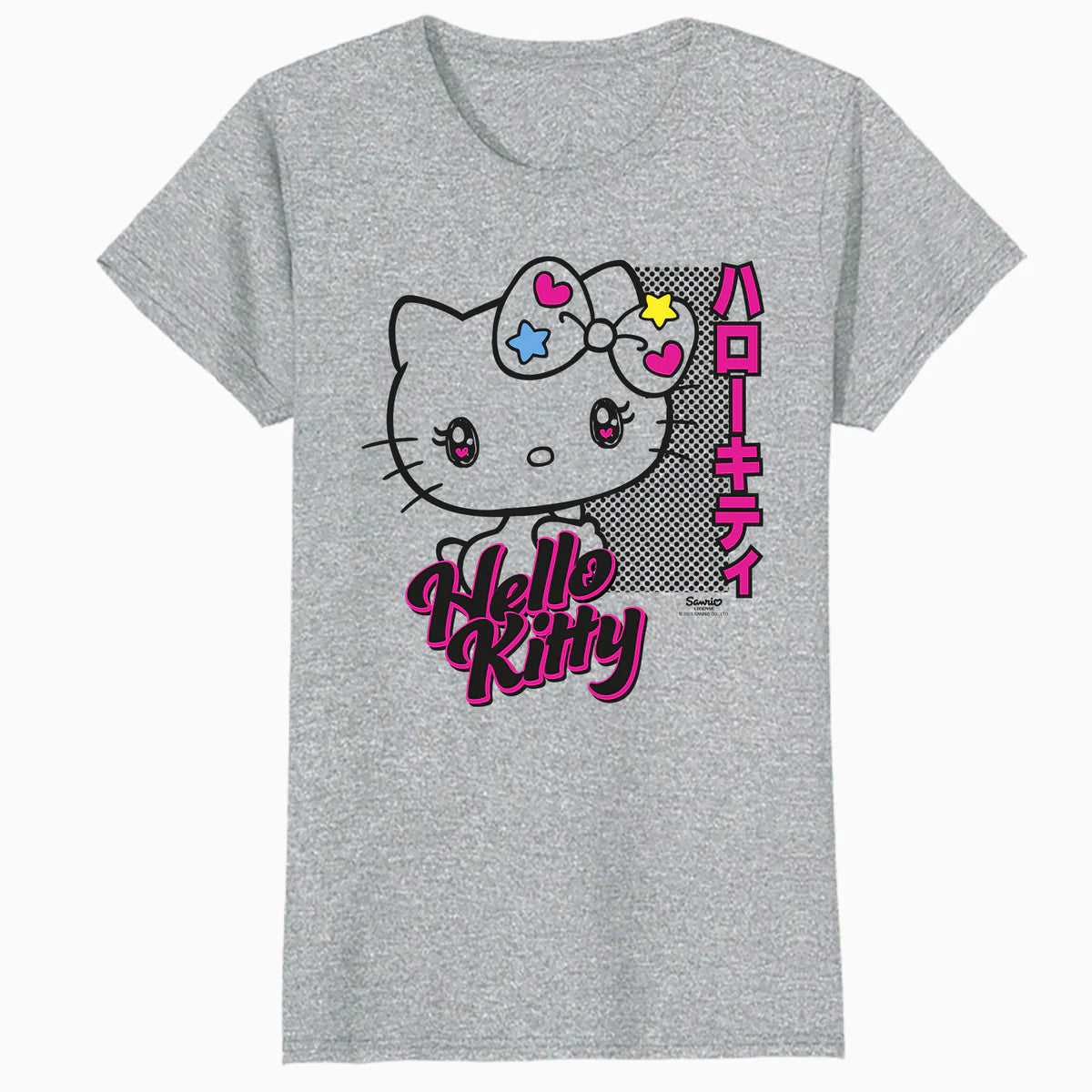 Hello Kitty Bright Tokyo Japan Cute Heart Star Sweet Classic Official Women's T-Shirt