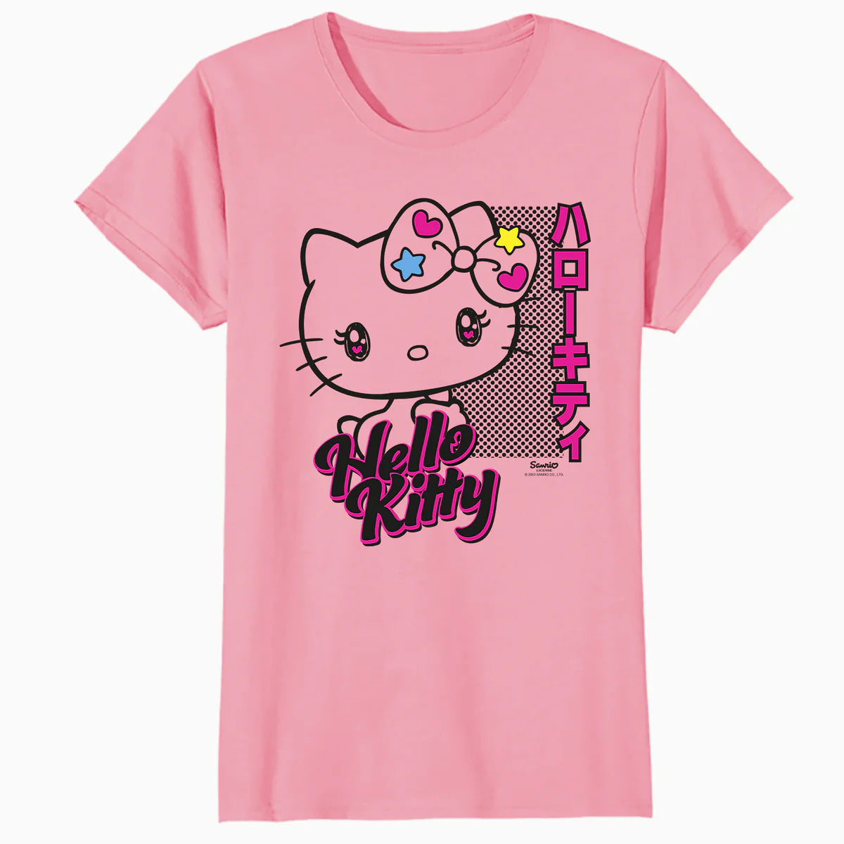 Hello Kitty Bright Tokyo Japan Cute Heart Star Sweet Classic Official Women's T-Shirt