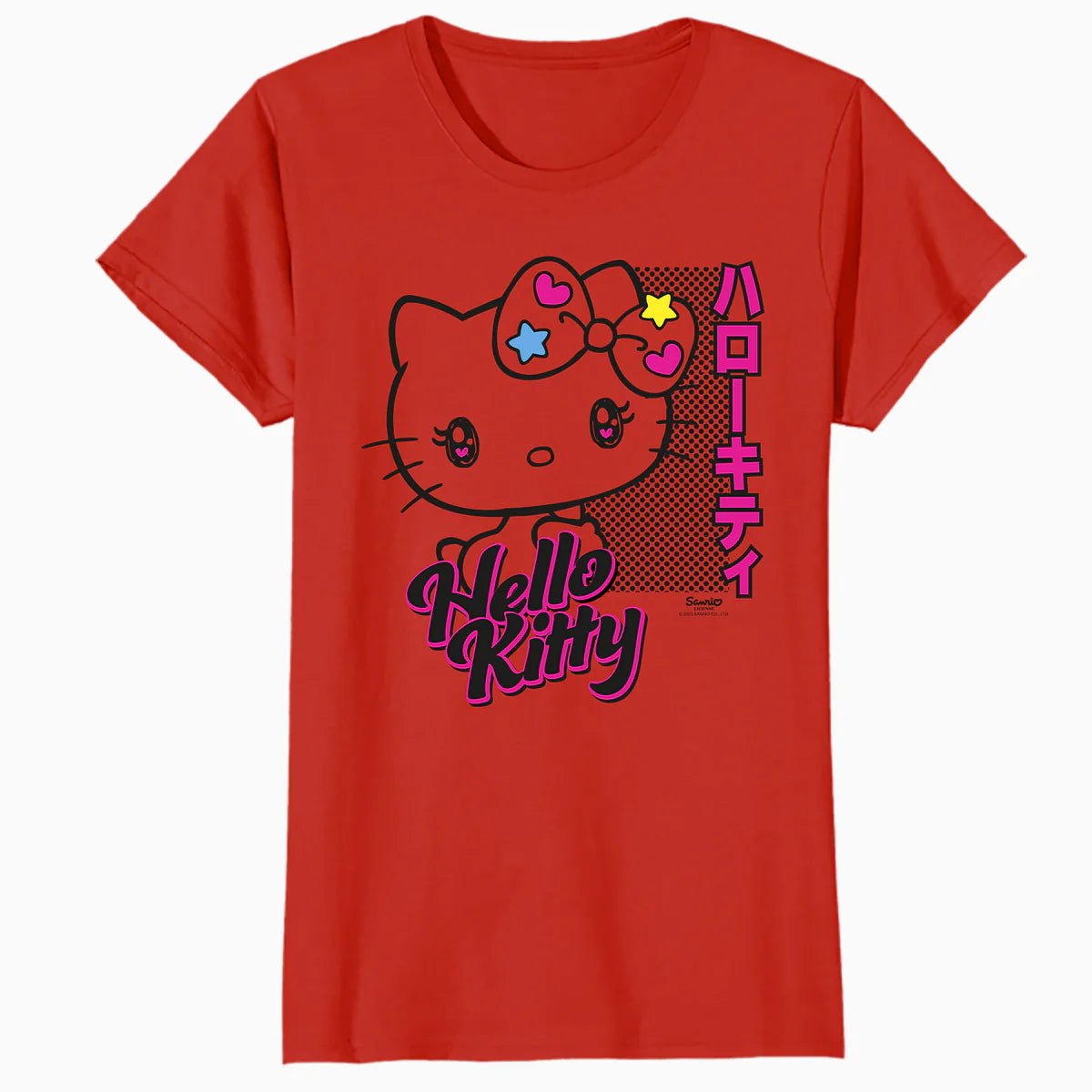 Hello Kitty Bright Tokyo Japan Cute Heart Star Sweet Classic Official Women's T-Shirt