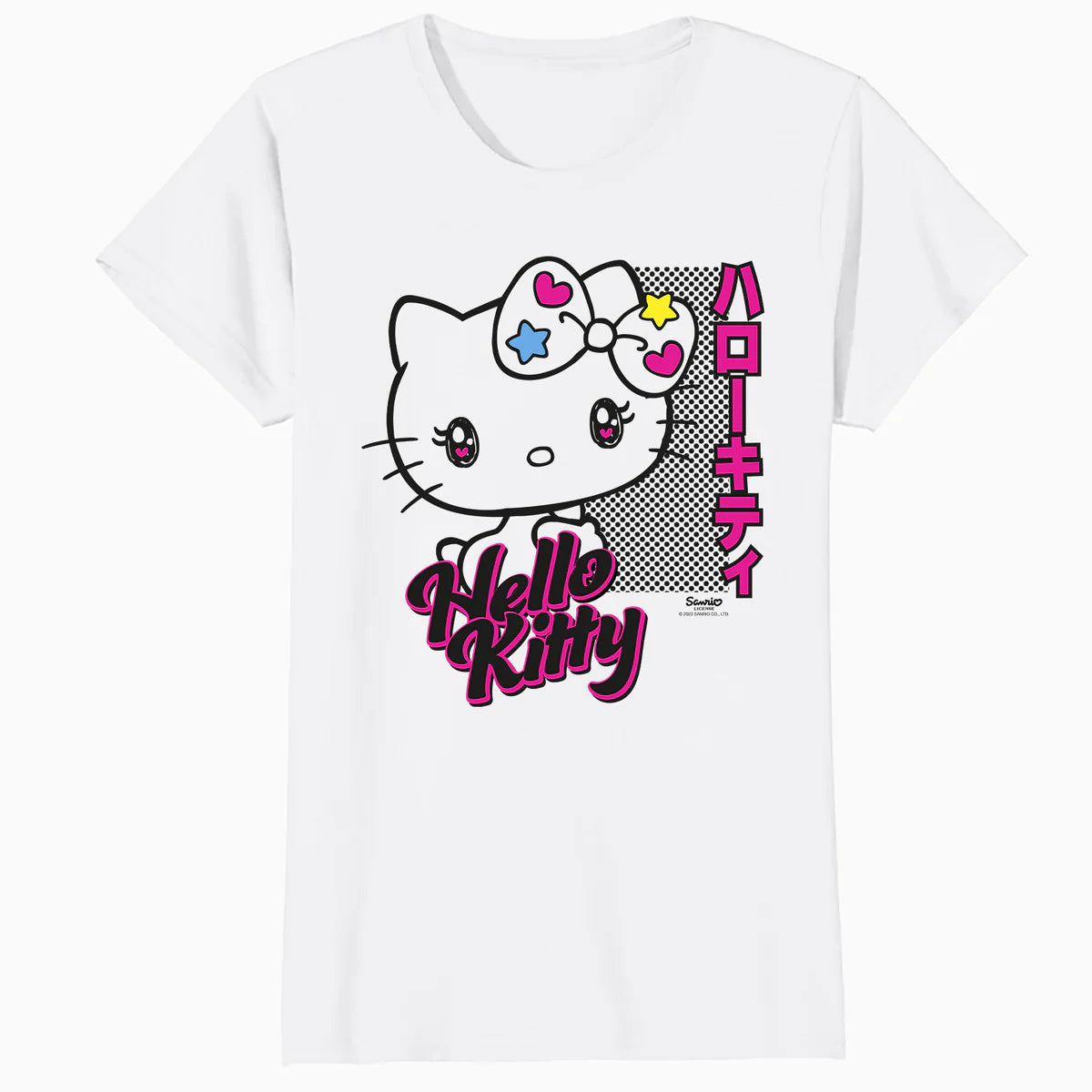 Hello Kitty Bright Tokyo Japan Cute Heart Star Sweet Classic Official Women's T-Shirt