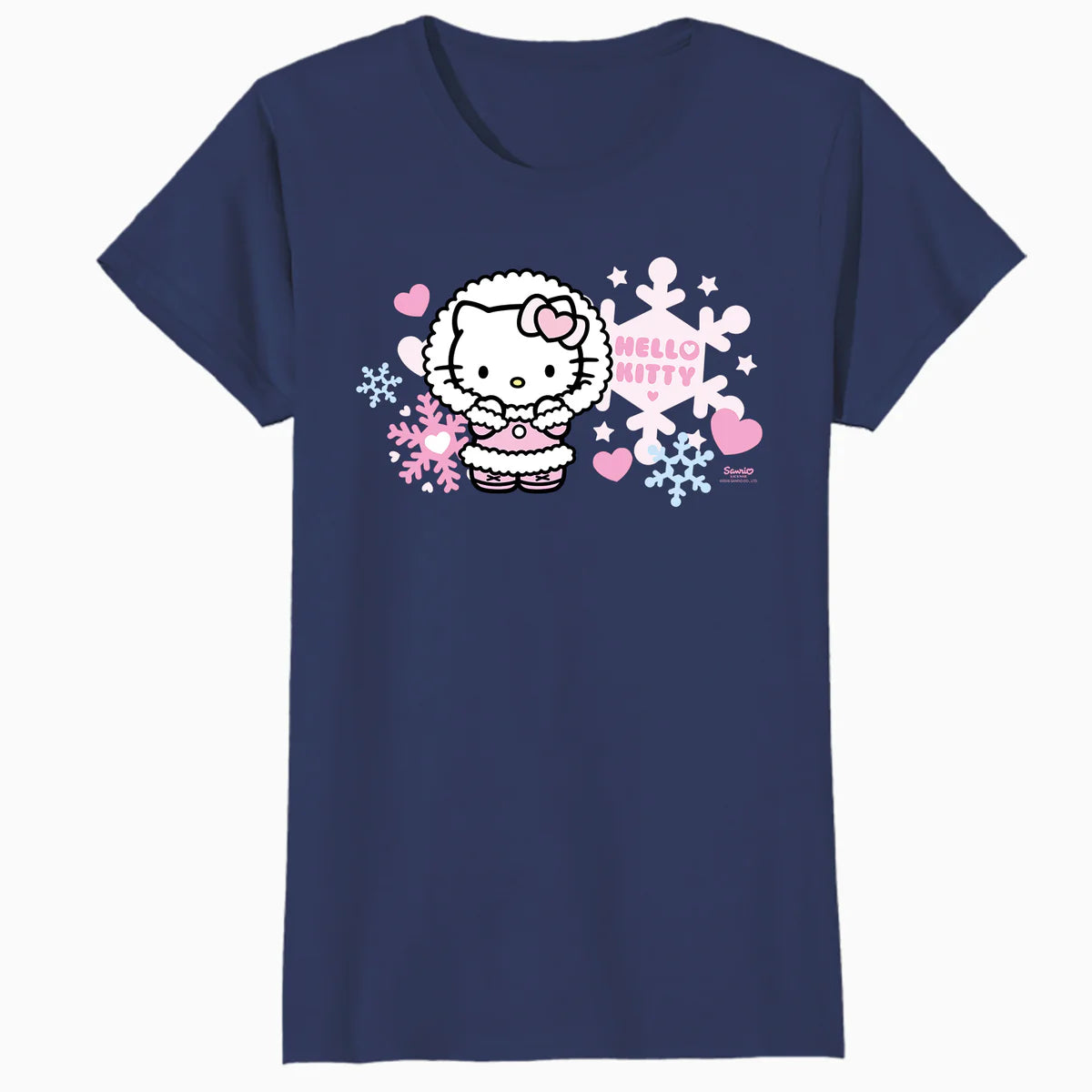 Hello Kitty Charmmy Love Hearts Winter Valentines Classic Official Women's T-Shirt