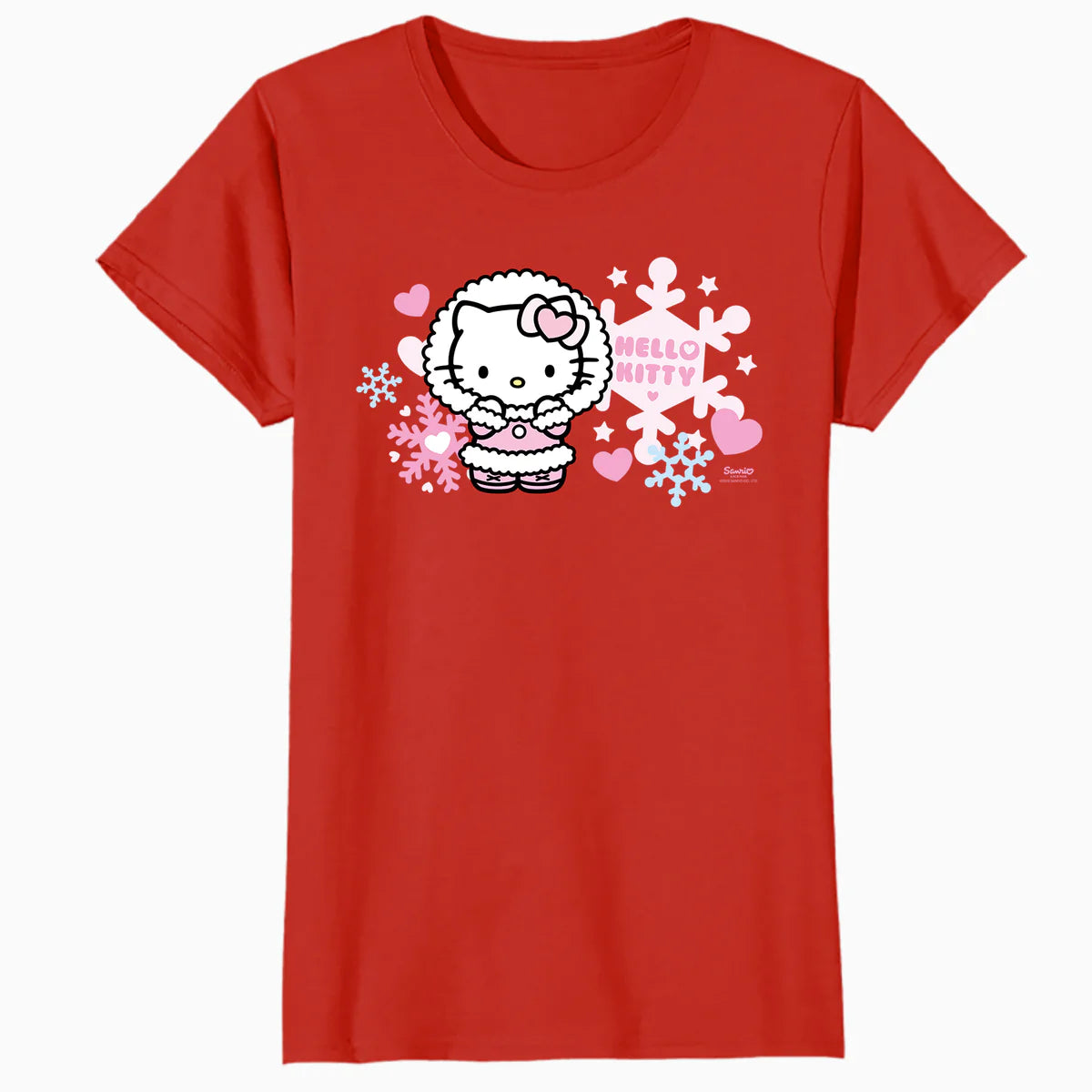Hello Kitty Charmmy Love Hearts Winter Valentines Classic Official Women's T-Shirt
