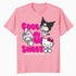 Hello Kitty Charmmy Melody Kuromi Cool Sweet Friends Classic Official Men's T-Shirt
