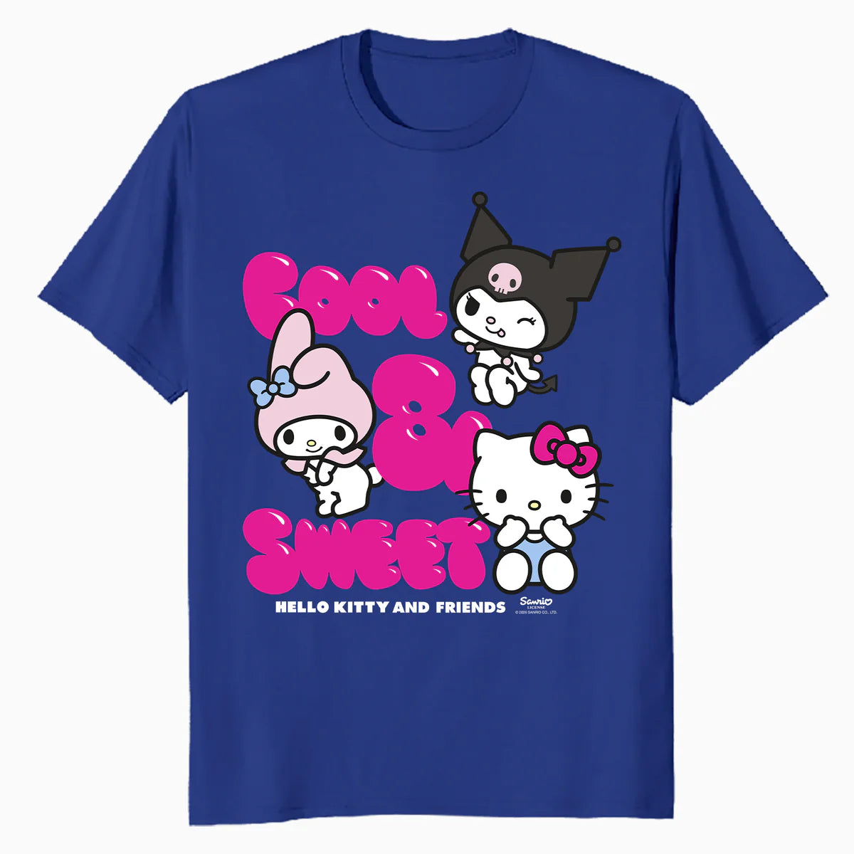 Hello Kitty Charmmy Melody Kuromi Cool Sweet Friends Classic Official Men's T-Shirt