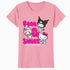 Hello Kitty Charmmy Melody Kuromi Cool Sweet Friends Classic Official Women's T-Shirt