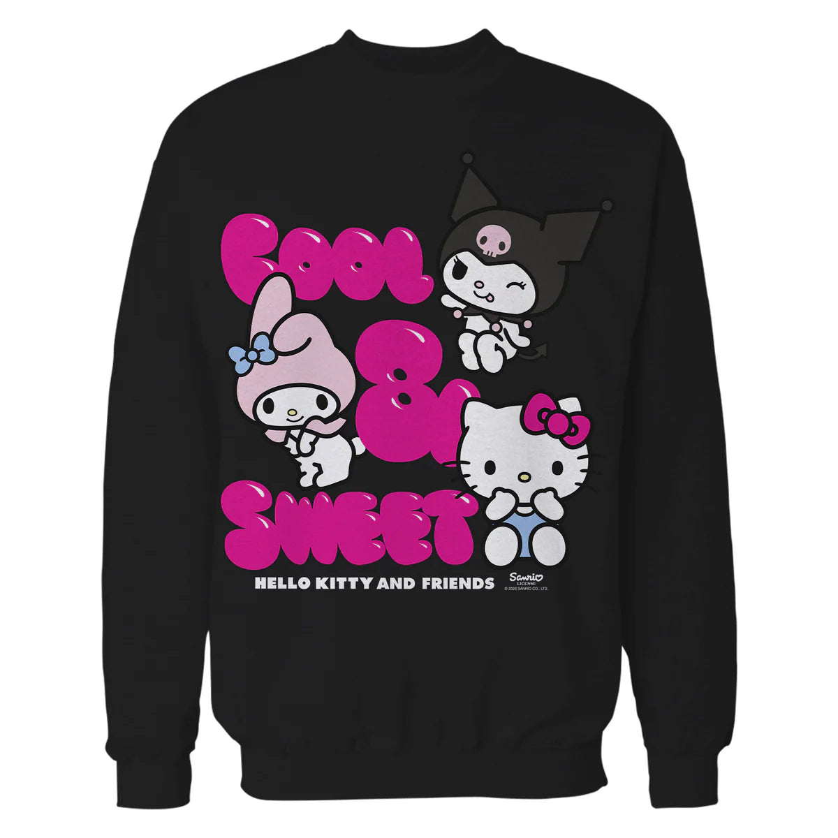 Hello Kitty Charmmy Melody Kuromi Cool Sweet Friends Classic Official Sweatshirt