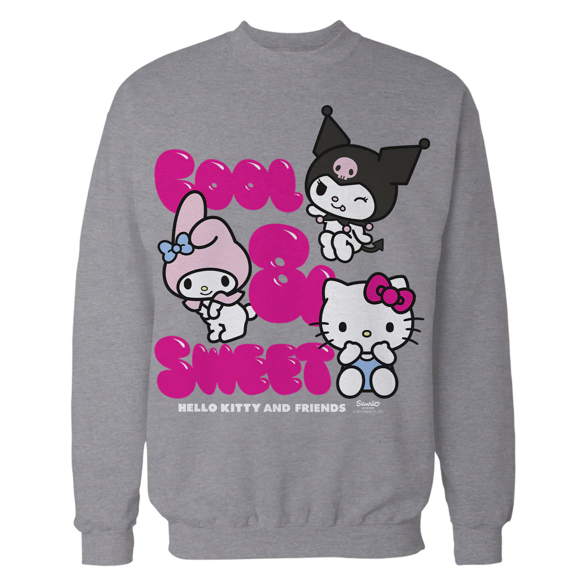 Hello Kitty Charmmy Melody Kuromi Cool Sweet Friends Classic Official Sweatshirt