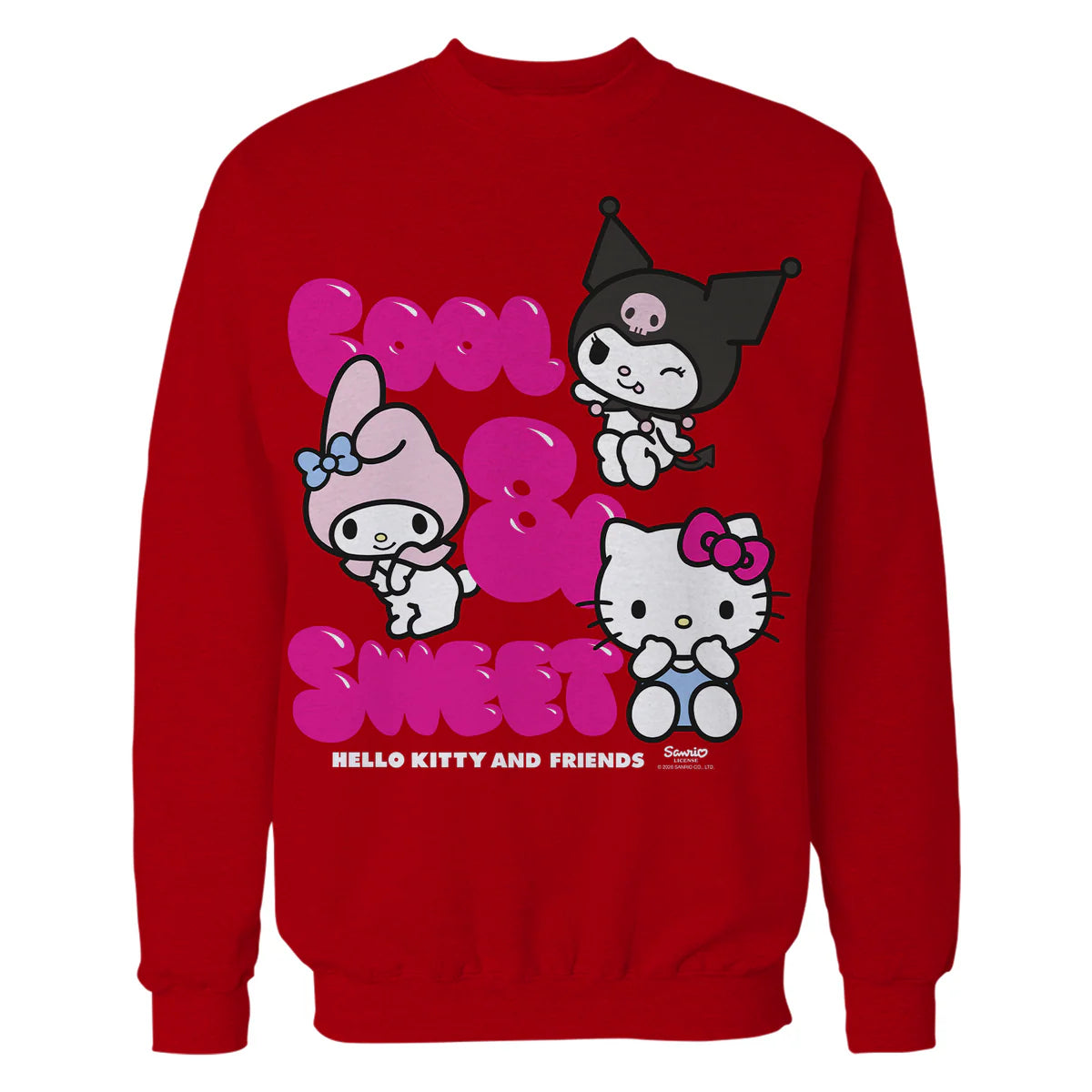 Hello Kitty Charmmy Melody Kuromi Cool Sweet Friends Classic Official Sweatshirt
