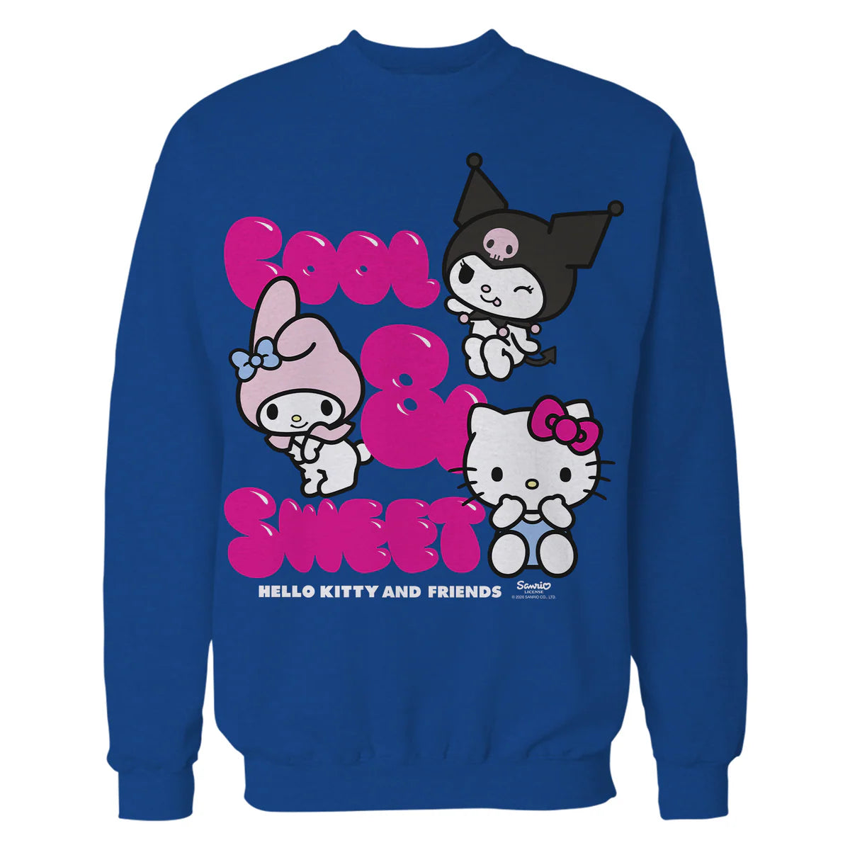 Hello Kitty Charmmy Melody Kuromi Cool Sweet Friends Classic Official Sweatshirt