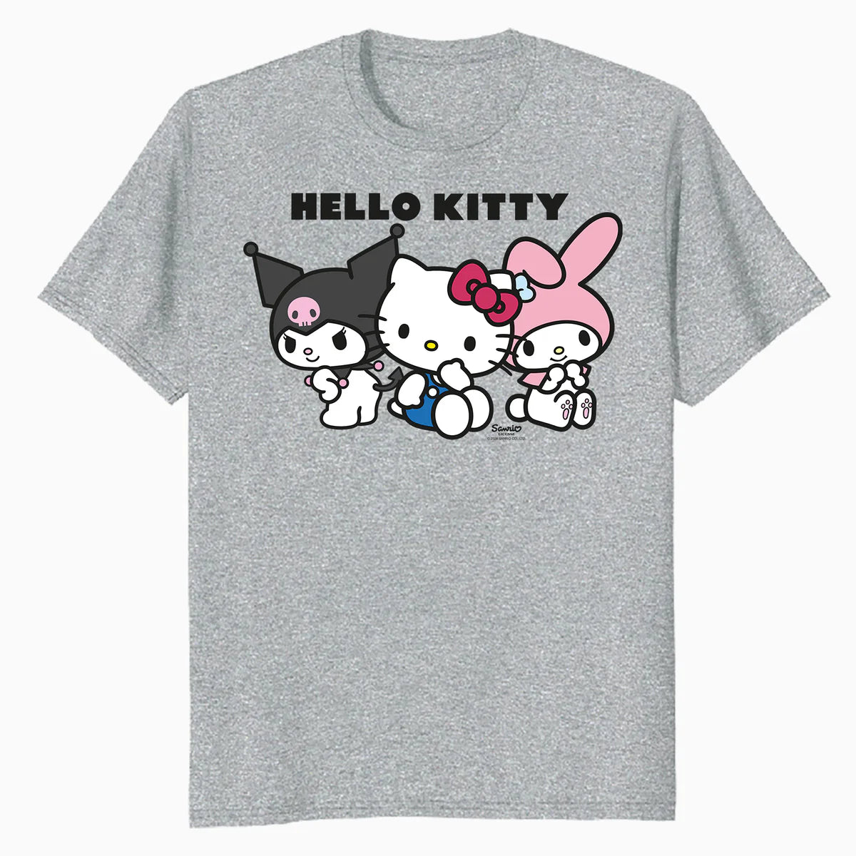 Hello Kitty Charmmy Melody Kuromi Logo Sweet Friends Classic Official Men's T-Shirt
