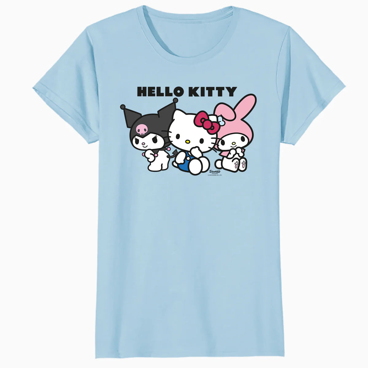 Hello Kitty Charmmy Melody Kuromi Logo Sweet Friends Classic Official Women's T-Shirt
