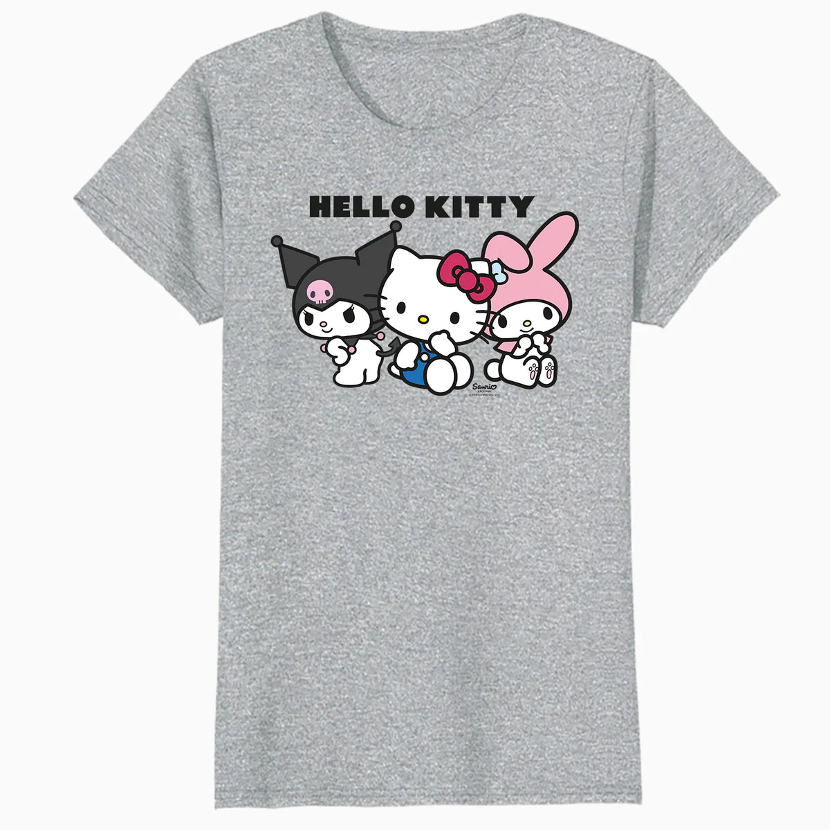Hello Kitty Charmmy Melody Kuromi Logo Sweet Friends Classic Official Women's T-Shirt