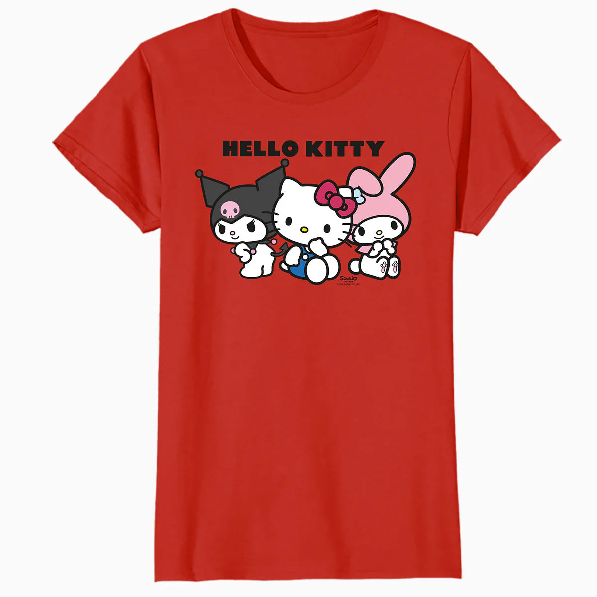 Hello Kitty Charmmy Melody Kuromi Logo Sweet Friends Classic Official Women's T-Shirt