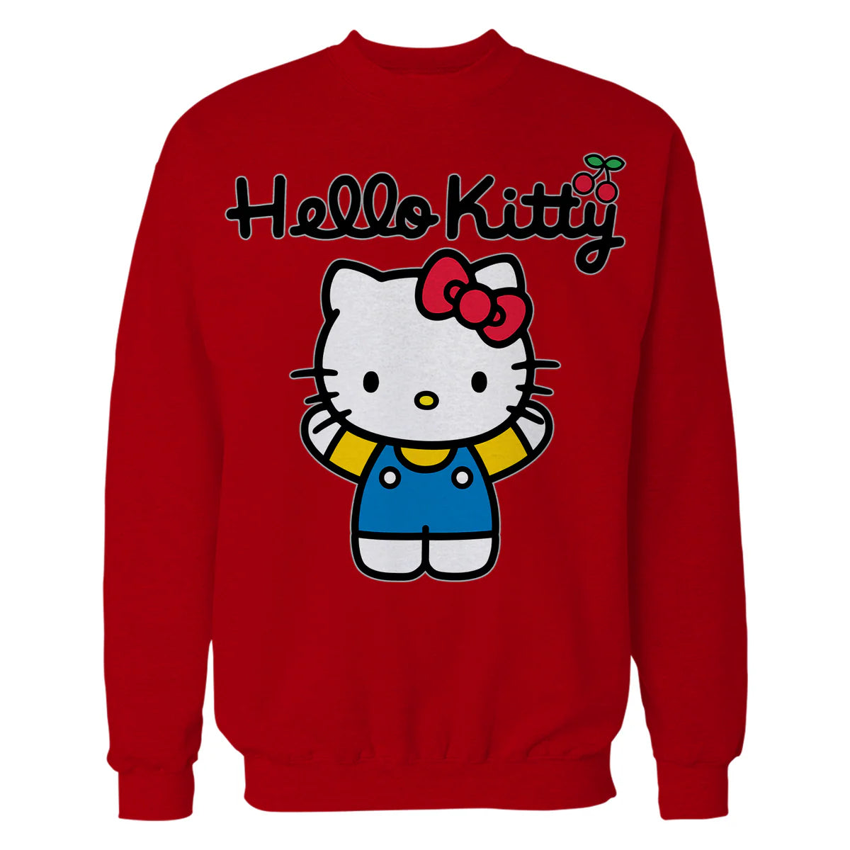 Hello Kitty Charmmy Pose Ribbon XOXO Cherries Classic Logo Official Sweatshirt