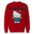 Hello Kitty Charmmy Pose Ribbon XOXO Cherries Classic Logo Official Sweatshirt