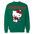 Hello Kitty Charmmy Pose Ribbon XOXO Cute Cat Classic Logo Official Sweatshirt