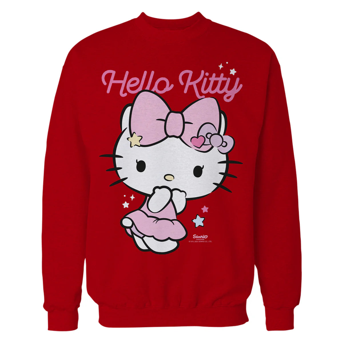 Hello Kitty Charmmy Stars Sweet Cute Character Pose Classic Official Sweatshirt