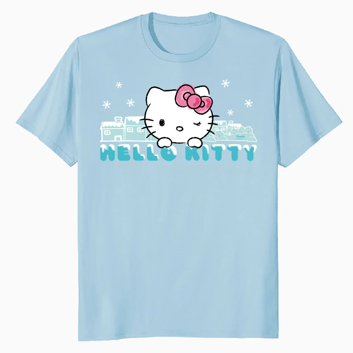 Hello Kitty Charmmy Winter Wonderland Logo Friends Classic Official Men's T-Shirt