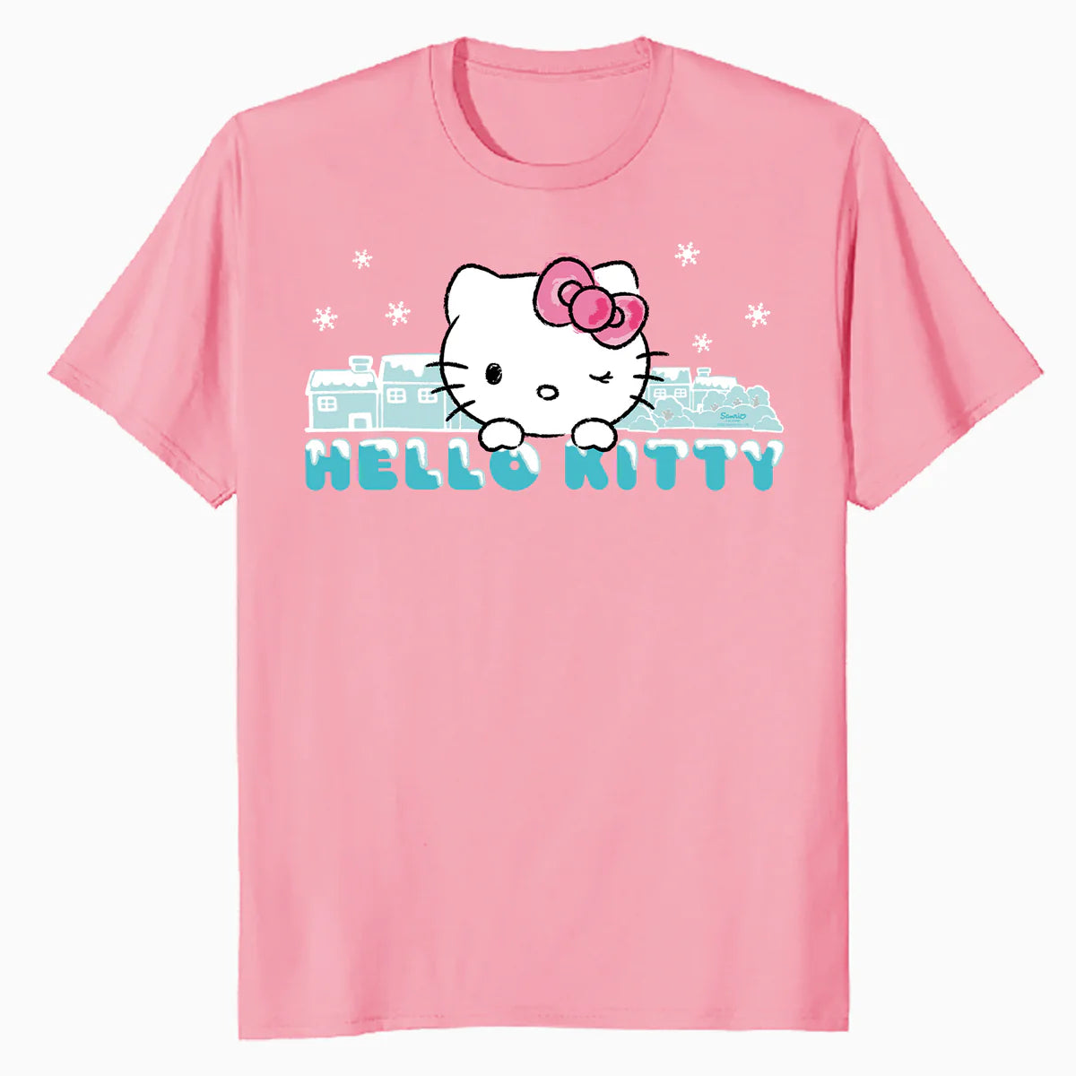 Hello Kitty Charmmy Winter Wonderland Logo Friends Classic Official Men's T-Shirt