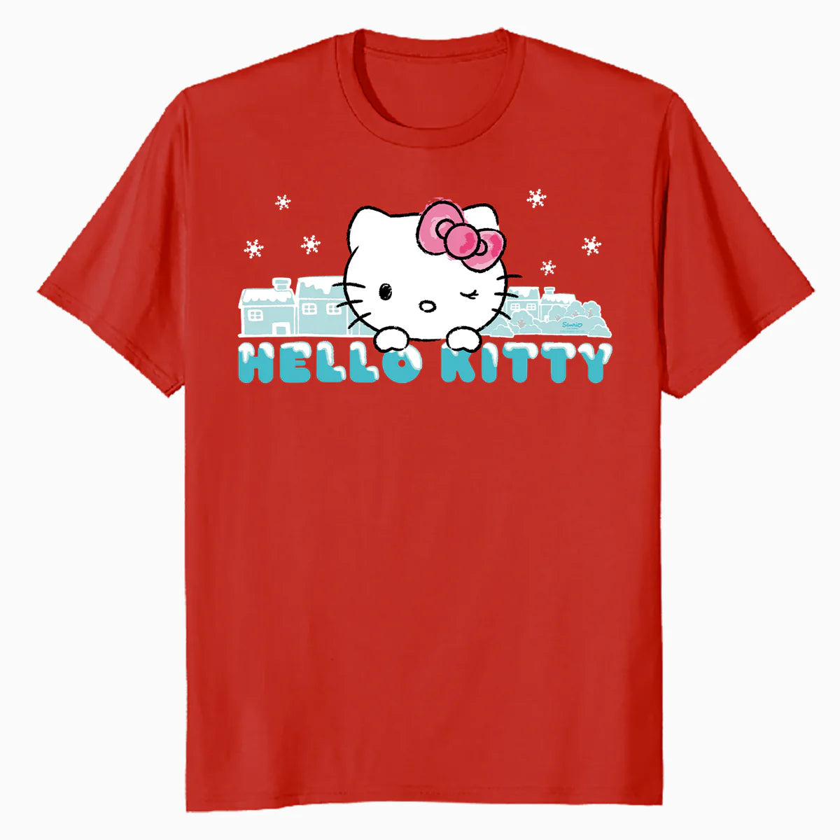 Hello Kitty Charmmy Winter Wonderland Logo Friends Classic Official Men's T-Shirt