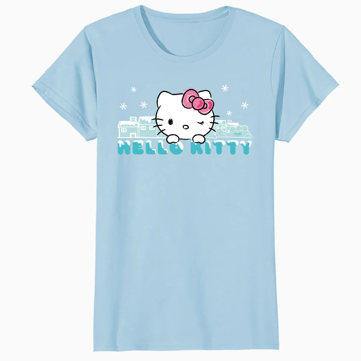 Hello Kitty Charmmy Winter Wonderland Logo Friends Classic Official Women's T-Shirt